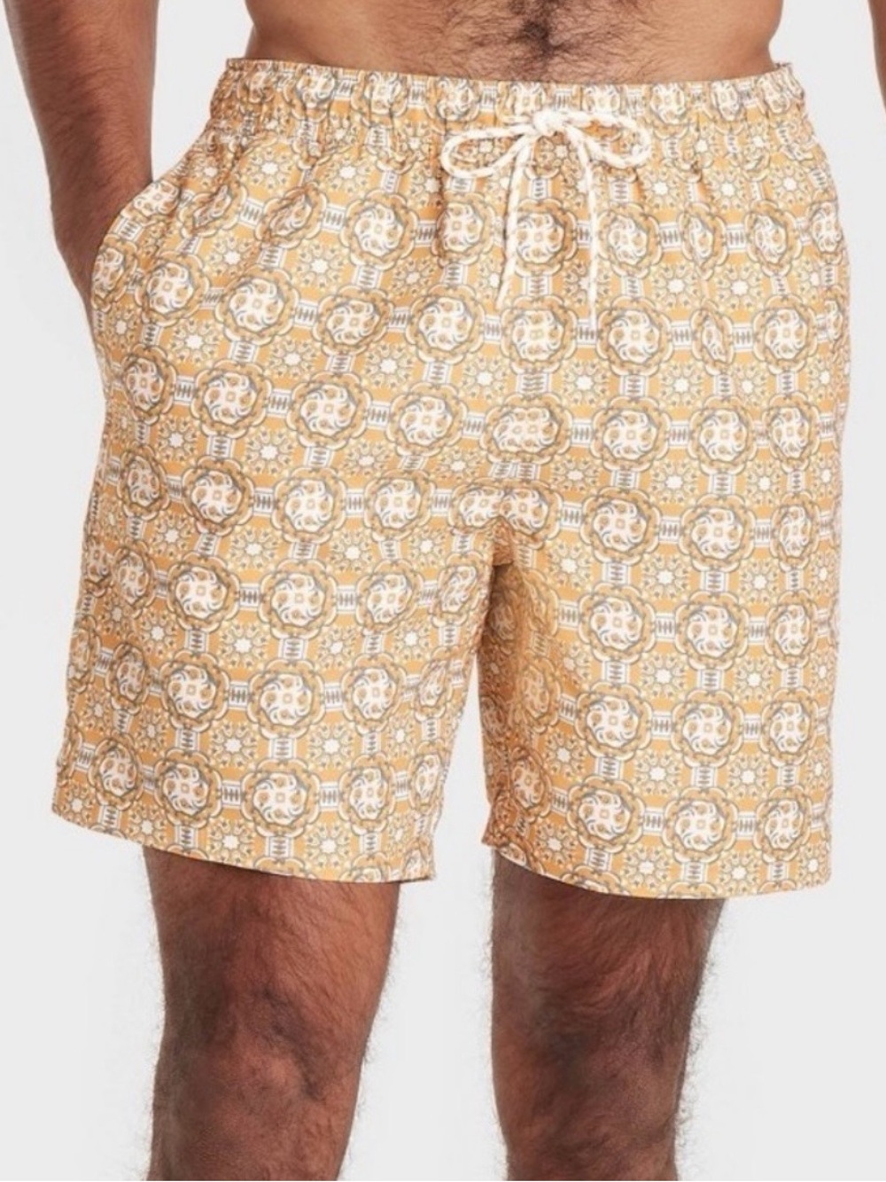 Goodfellow & Co Gold Medallion 7” Swim Board Shorts. NWT